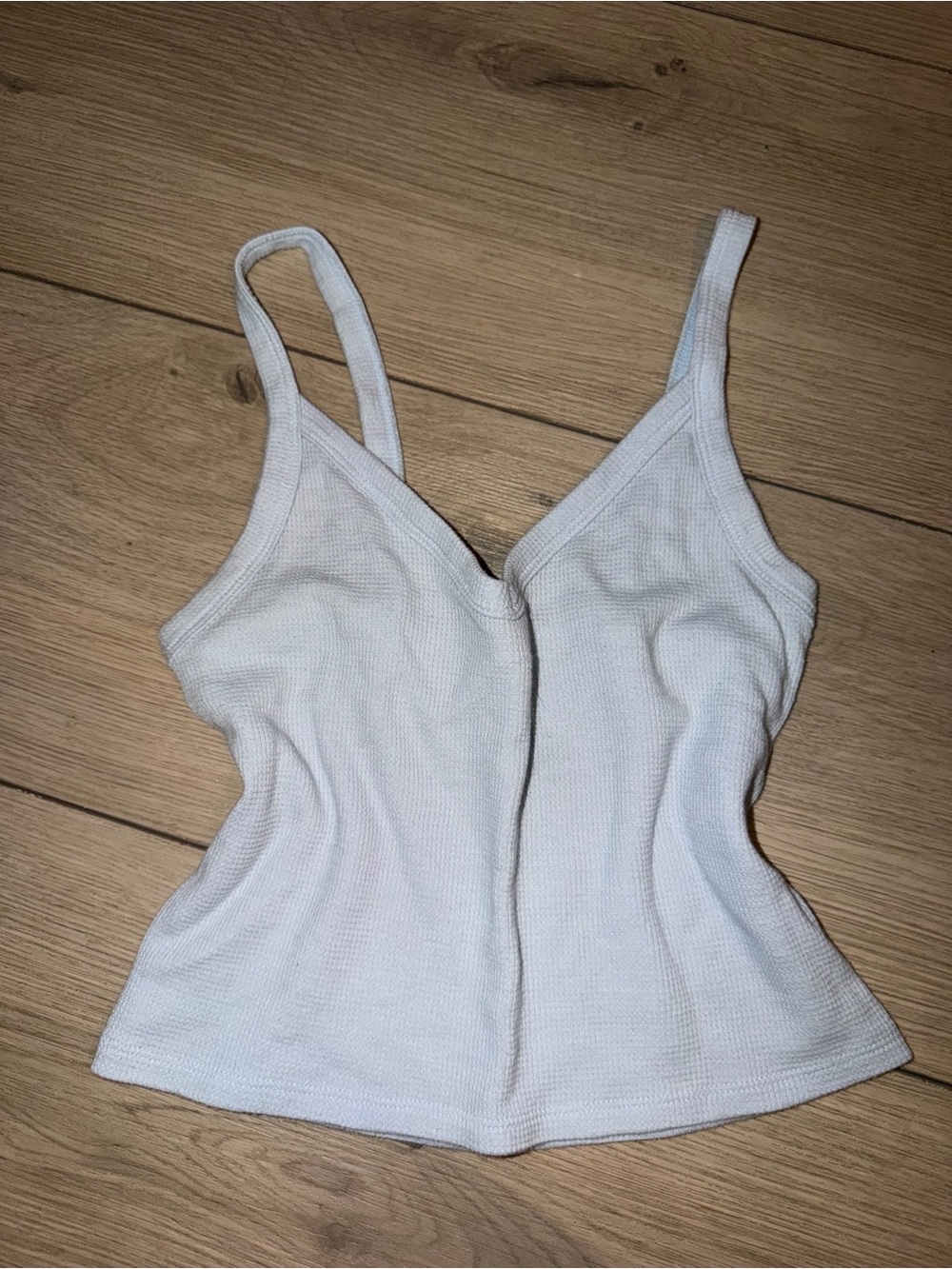 American Eagle Outfitters Light Blue Ribbed V-Neck Camisole